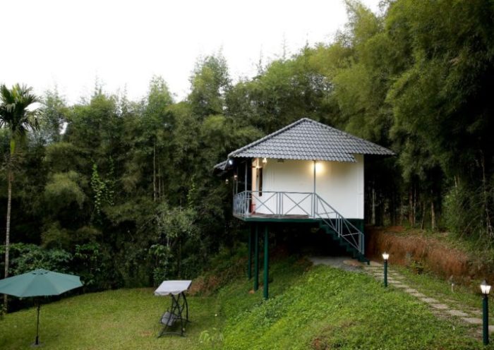 bamboo resort hut kalpetta
